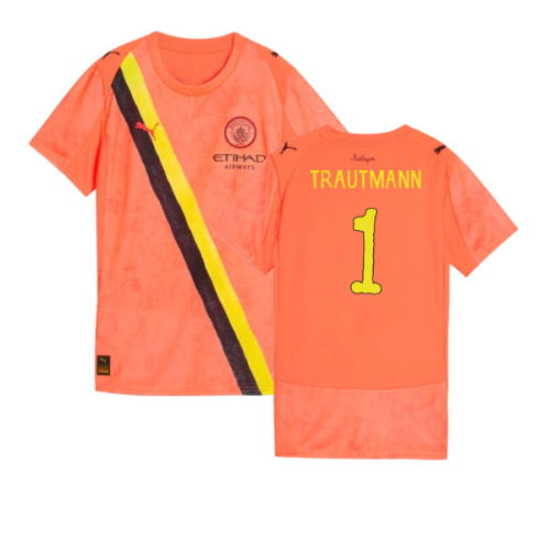 2025-2026 Manchester City CWC Goalkeeper Shirt (Neon Sun) - Womens (Trautmann 1)