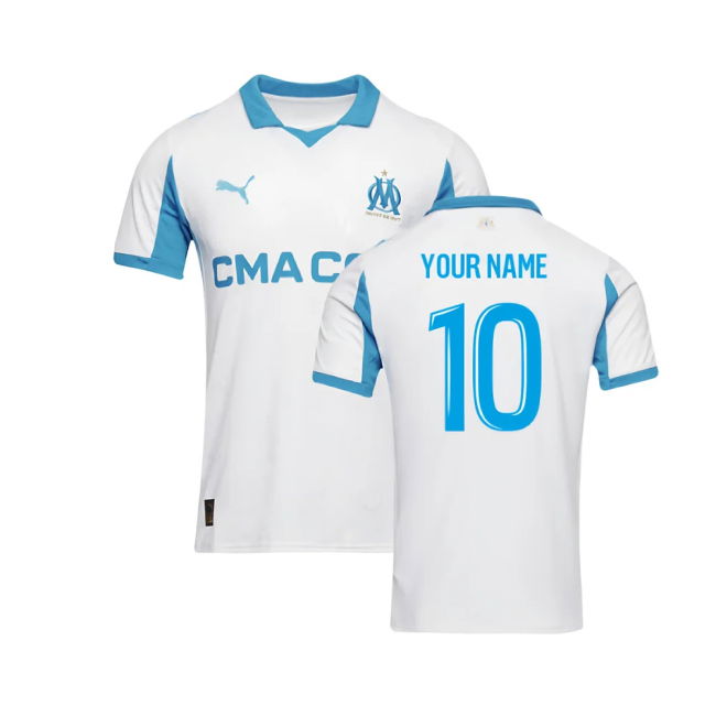 2025-2026 Marseille Home Shirt (Your Name)