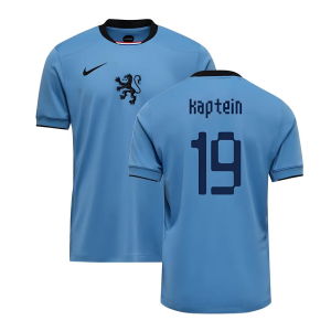 2025-2026 Netherlands Womens Team Away Shirt (Kids) (Kaptein 19)