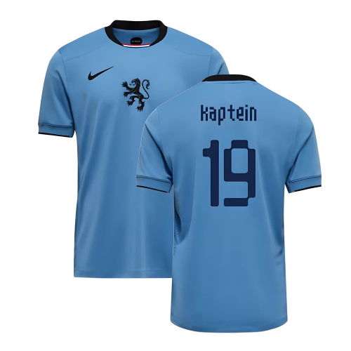 2025-2026 Netherlands Womens Team Away Shirt (Kids) (Kaptein 19)