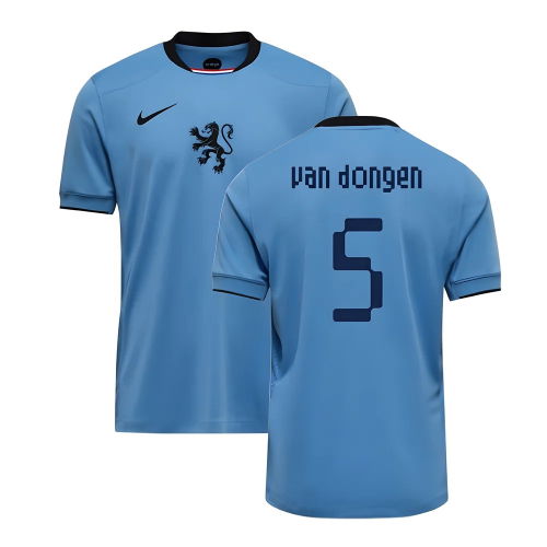 2025-2026 Netherlands Womens Team Away Shirt (Kids) (Van Dongen 5)