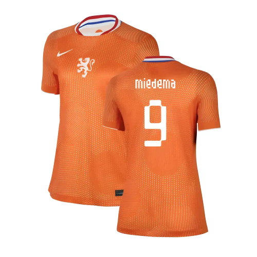 2025-2026 Netherlands Womens Team Home Shirt (Ladies) (Miedema 9)