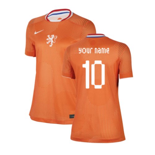 2025-2026 Netherlands Womens Team Home Shirt (Ladies) (Your Name)