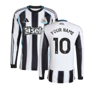 2025-2026 Newcastle Long Sleeve Home Shirt (Your Name)