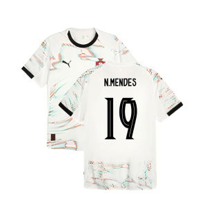 2025-2026 Portugal Away Authentic Jersey (N.Mendes 19)