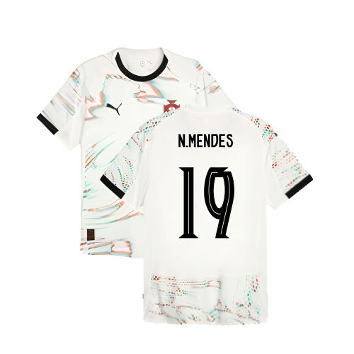 2025-2026 Portugal Away Authentic Jersey (N.Mendes 19)