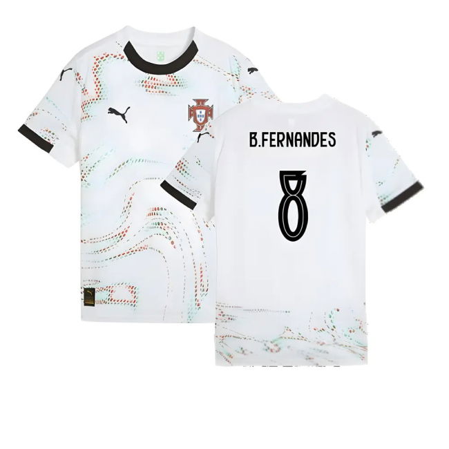 2025-2026 Portugal Away Shirt (Kids) (B.Fernandes 8)