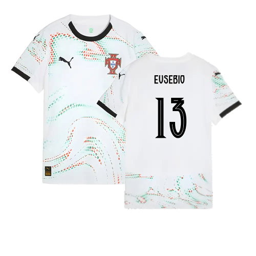 2025-2026 Portugal Away Shirt (Womens) (Eusebio 13)