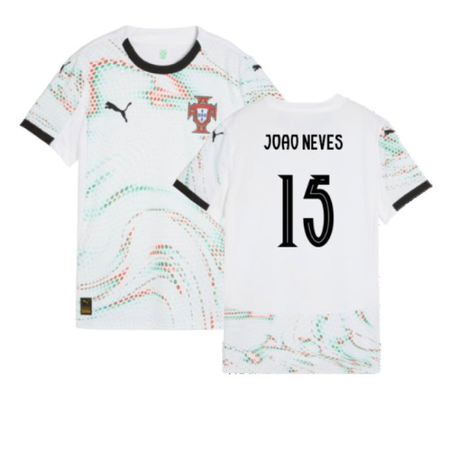 2025-2026 Portugal Away Shirt (Womens) (Joao Neves 15)