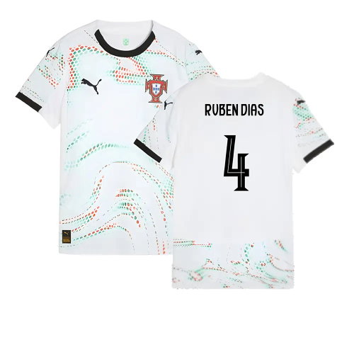 2025-2026 Portugal Away Shirt (Womens) (Ruben Dias 4)