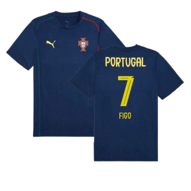 2025-2026 Portugal Casuals Tee (Persian Blue) (Figo 7)