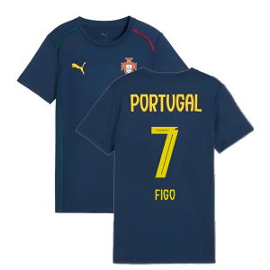 2025-2026 Portugal Casuals Tee (Persian Blue) - Kids (Figo 7)