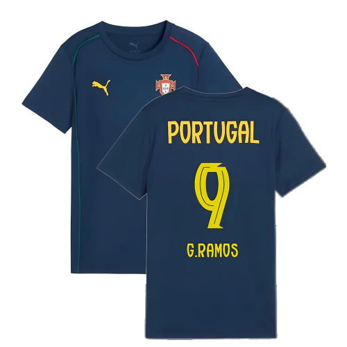 2025-2026 Portugal Casuals Tee (Persian Blue) - Kids (G.Ramos 9)