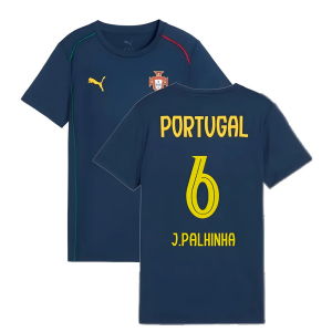2025-2026 Portugal Casuals Tee (Persian Blue) - Kids (J.Palhinha 6)
