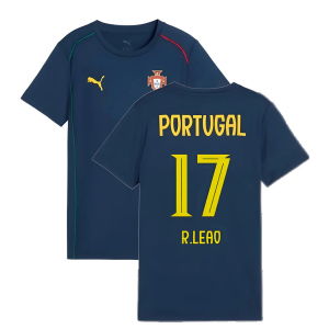2025-2026 Portugal Casuals Tee (Persian Blue) - Kids (R.Leao 17)