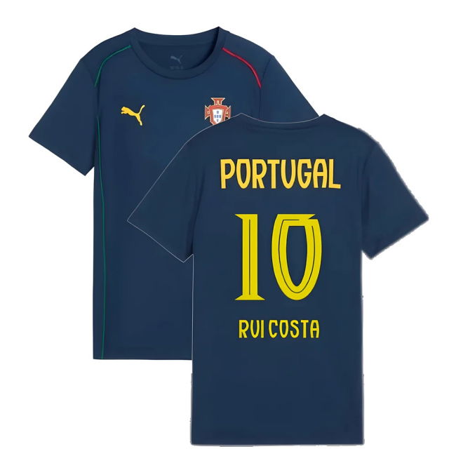 2025-2026 Portugal Casuals Tee (Persian Blue) - Kids (Rui Costa 10)