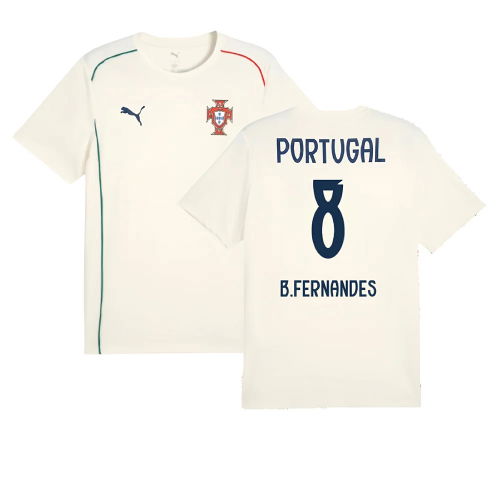 2025-2026 Portugal Casuals Tee (Sugared Almond) (B.Fernandes 8)