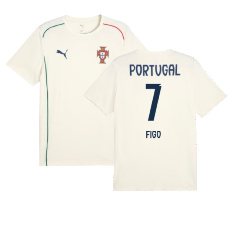 2025-2026 Portugal Casuals Tee (Sugared Almond) (Figo 7)