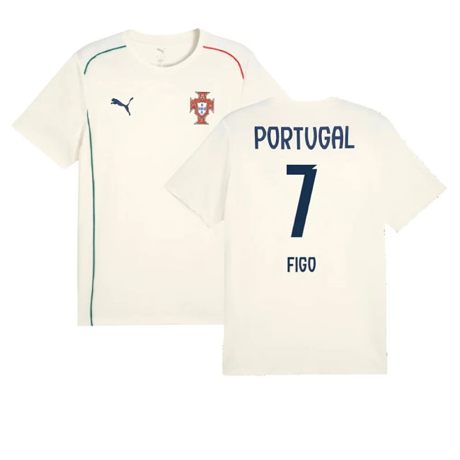 2025-2026 Portugal Casuals Tee (Sugared Almond) (Figo 7)