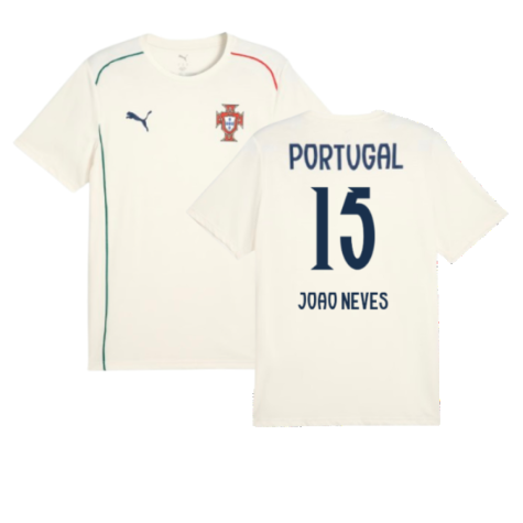 2025-2026 Portugal Casuals Tee (Sugared Almond) (Joao Neves 15)