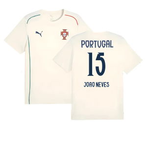 2025-2026 Portugal Casuals Tee (Sugared Almond) (Joao Neves 15)