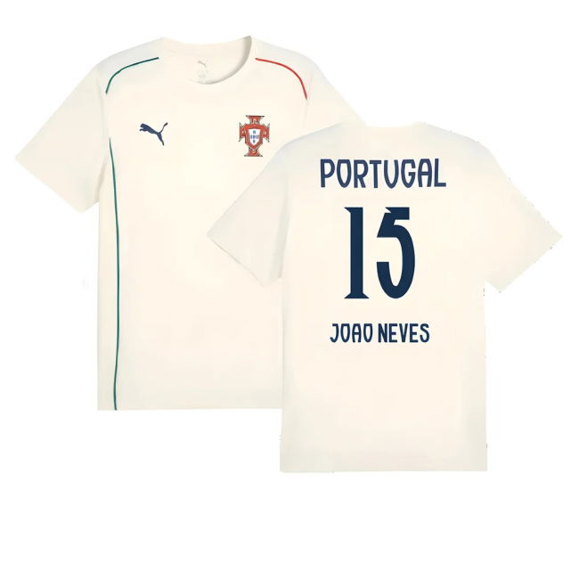 2025-2026 Portugal Casuals Tee (Sugared Almond) (Joao Neves 15)