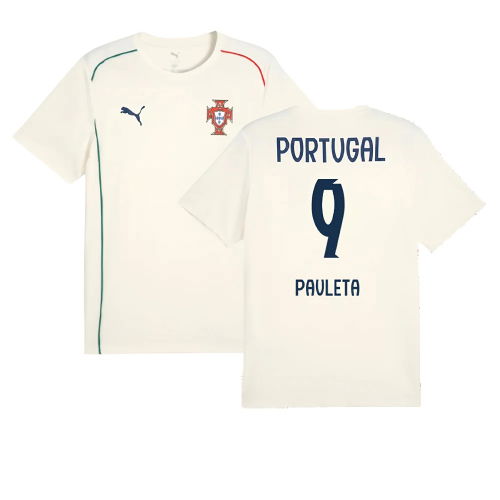 2025-2026 Portugal Casuals Tee (Sugared Almond) (Pauleta 9)