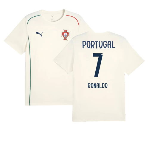 2025-2026 Portugal Casuals Tee (Sugared Almond) (Ronaldo 7)
