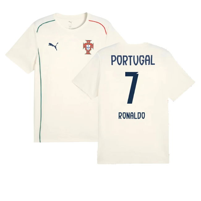 2025-2026 Portugal Casuals Tee (Sugared Almond) (Ronaldo 7)