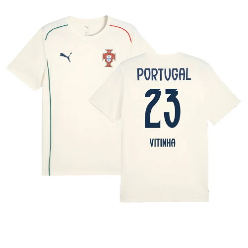 2025-2026 Portugal Casuals Tee (Sugared Almond) (Vitinha 23)