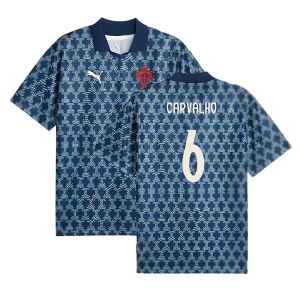 2025-2026 Portugal ftblNRGY+ Retro Jersey (Persian Blue) (Carvalho 6)
