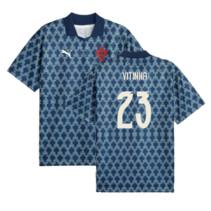 2025-2026 Portugal ftblNRGY+ Retro Jersey (Persian Blue) (Vitinha 23)