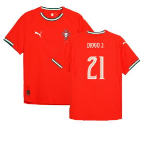 2025-2026 Portugal Home Authentic Jersey (Diogo J. 21)