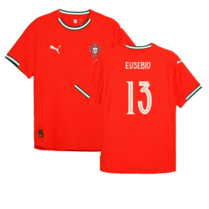 2025-2026 Portugal Home Authentic Jersey (Eusebio 13)