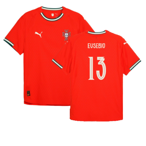 2025-2026 Portugal Home Authentic Jersey (Eusebio 13)