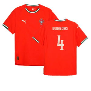 2025-2026 Portugal Home Authentic Jersey (Ruben Dias 4)
