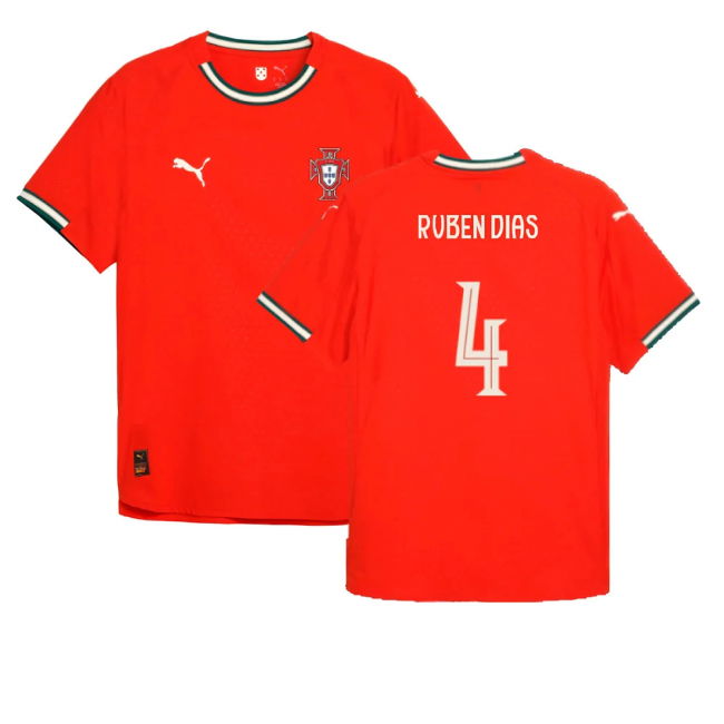 2025-2026 Portugal Home Authentic Jersey (Ruben Dias 4)