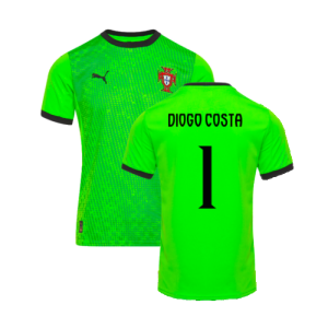 2025-2026 Portugal Home Goalkeeper Shirt (Green) (Diogo Costa 1)