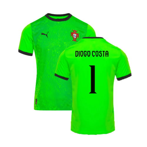 2025-2026 Portugal Home Goalkeeper Shirt (Green) (Diogo Costa 1) 2025-2026 Portugal Home Goalkeeper Shirt (Green) (Diogo Costa 1)
