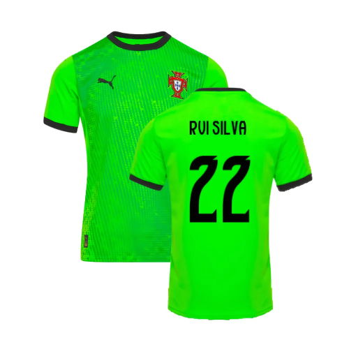 2025-2026 Portugal Home Goalkeeper Shirt (Green) (Rui Silva 22)
