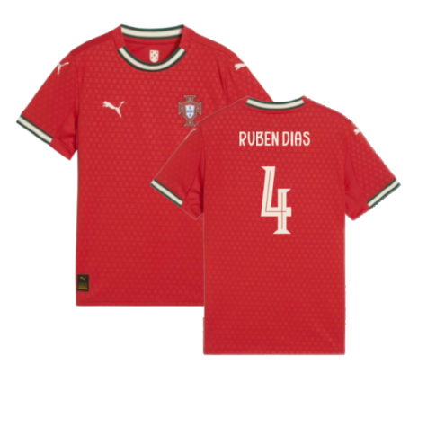2025-2026 Portugal Home Shirt (Kids) (Ruben Dias 4)
