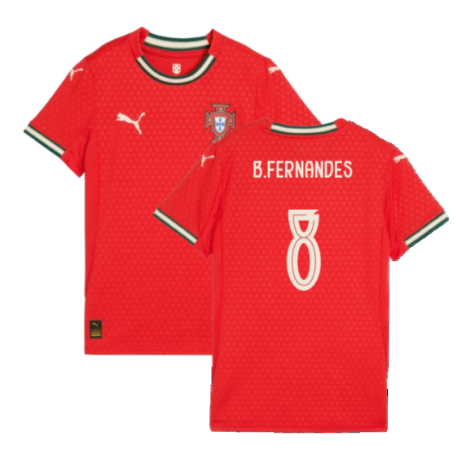 2025-2026 Portugal Home Shirt (Ladies) (B.Fernandes 8)