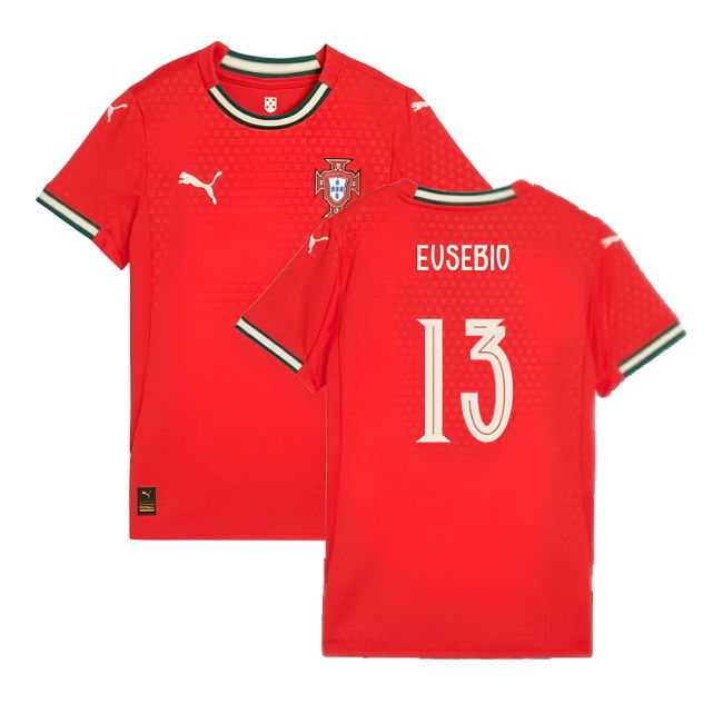 2025-2026 Portugal Home Shirt (Ladies) (Eusebio 13)