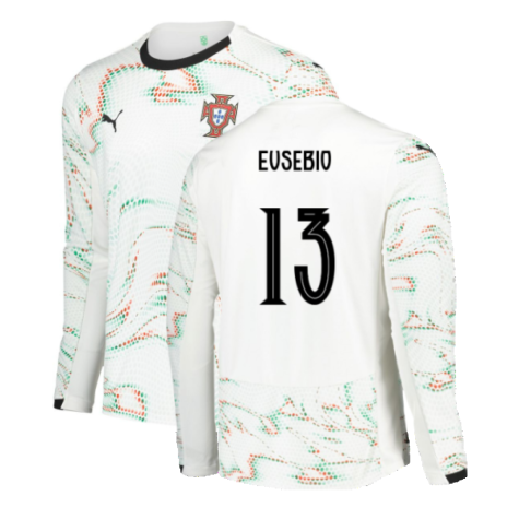 2025-2026 Portugal Long Sleeve Away Shirt (Eusebio 13)