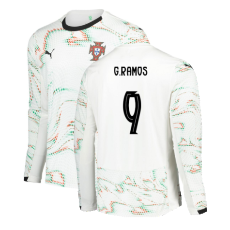 2025-2026 Portugal Long Sleeve Away Shirt (G.Ramos 9)