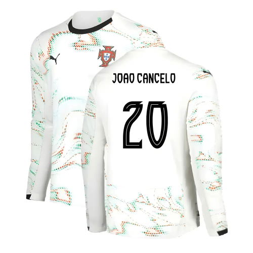2025-2026 Portugal Long Sleeve Away Shirt (Joao Cancelo 20)