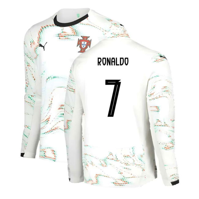 2025-2026 Portugal Long Sleeve Away Shirt (Ronaldo 7)