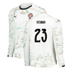 2025-2026 Portugal Long Sleeve Away Shirt (Vitinha 23)