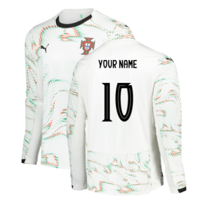 2025-2026 Portugal Long Sleeve Away Shirt (Your Name)