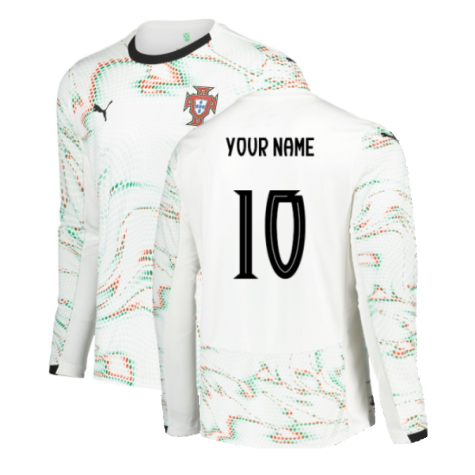 2025-2026 Portugal Long Sleeve Away Shirt (Your Name)